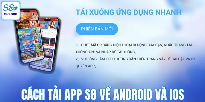 Cách tải app S8 về Android và iOS