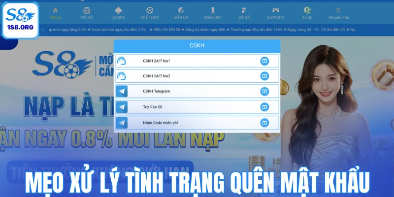 Mẹo xử lý tình trạng quên mật khẩu